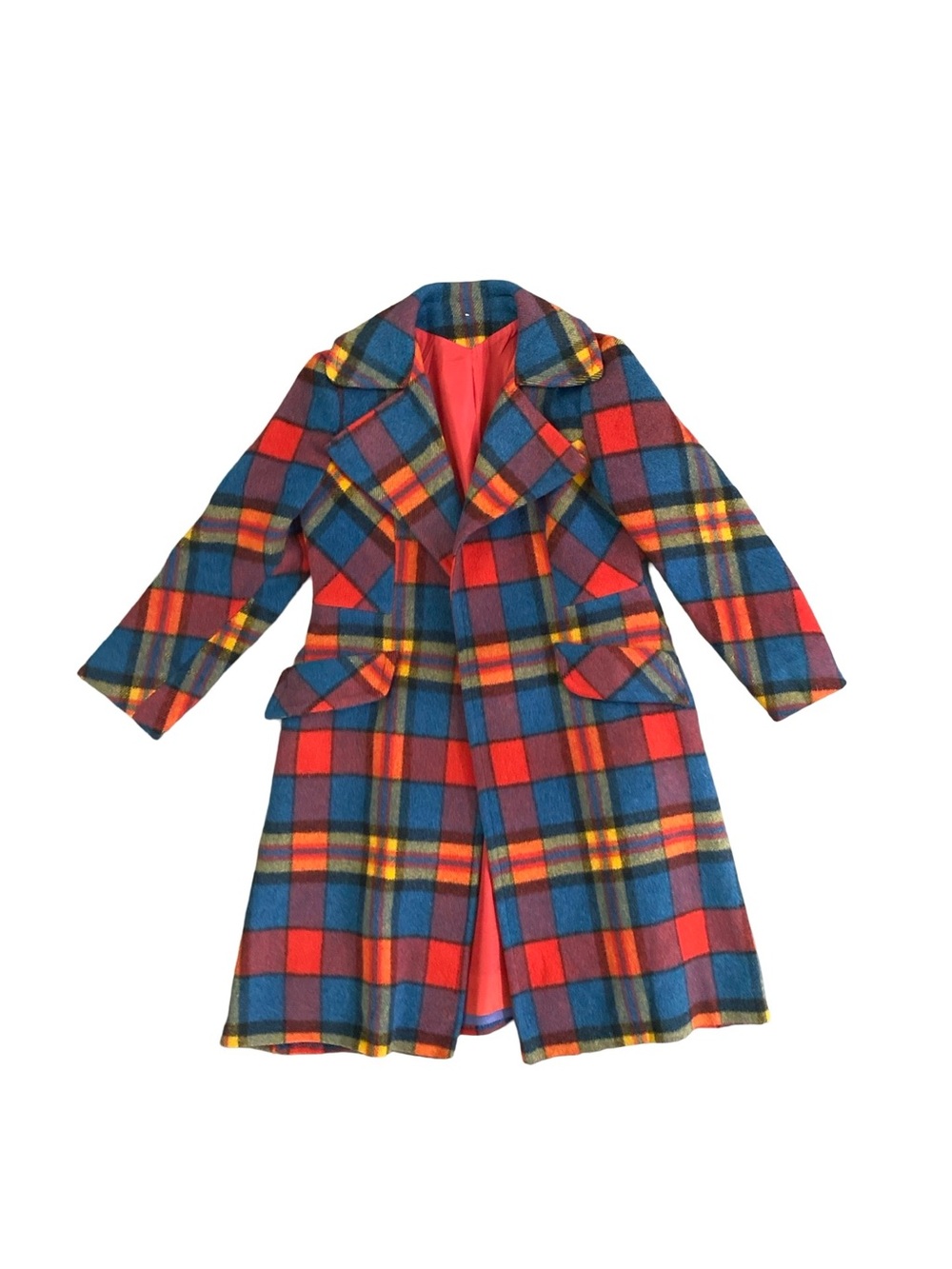 Vintage Women’s Plaid Wool Coat